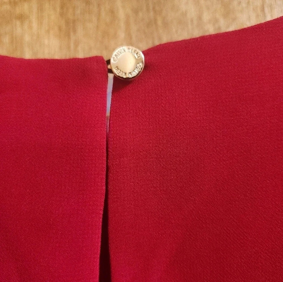 Calvin Klein Ruffled Long-Sleeve Top - Picture 9 of 12